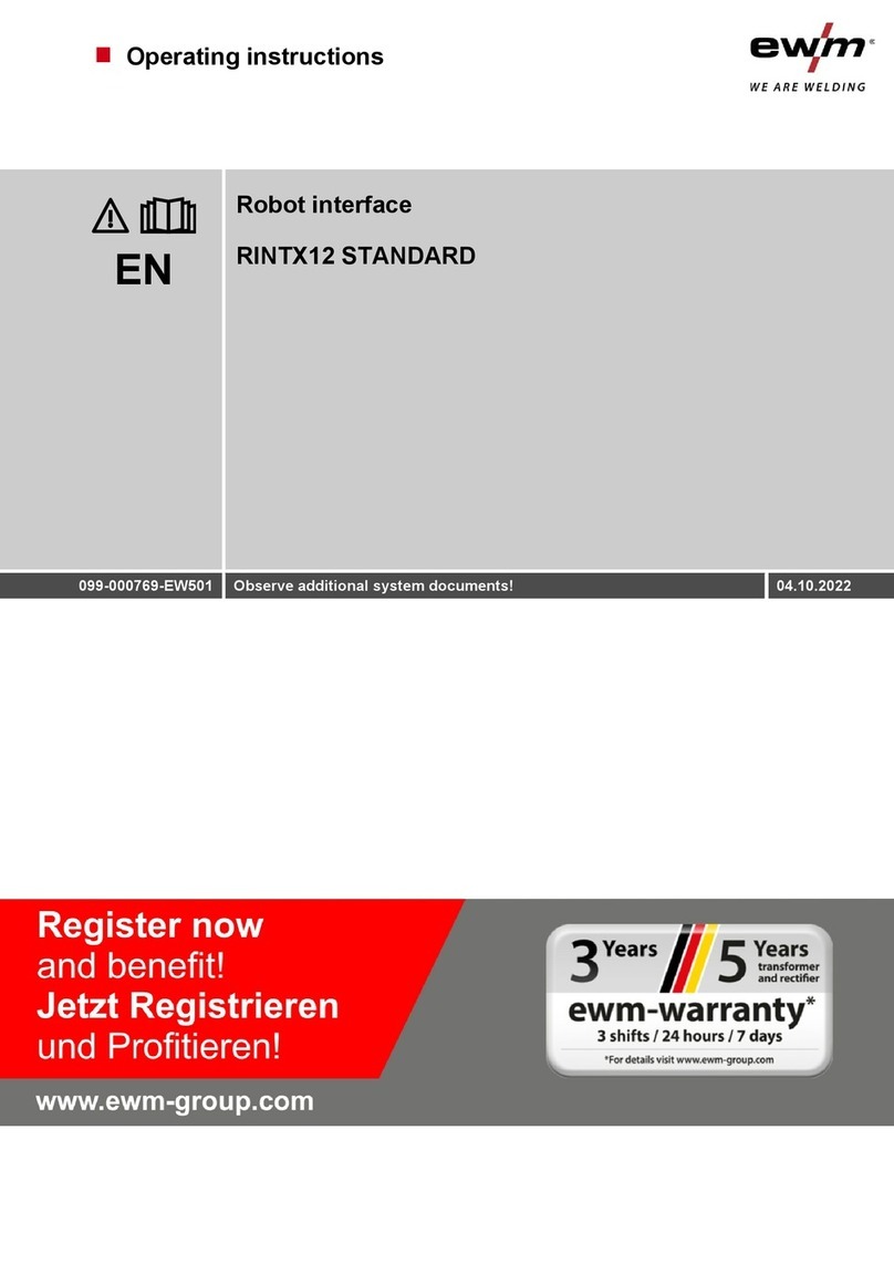 EWM RINTX12 STANDARD operating instructions