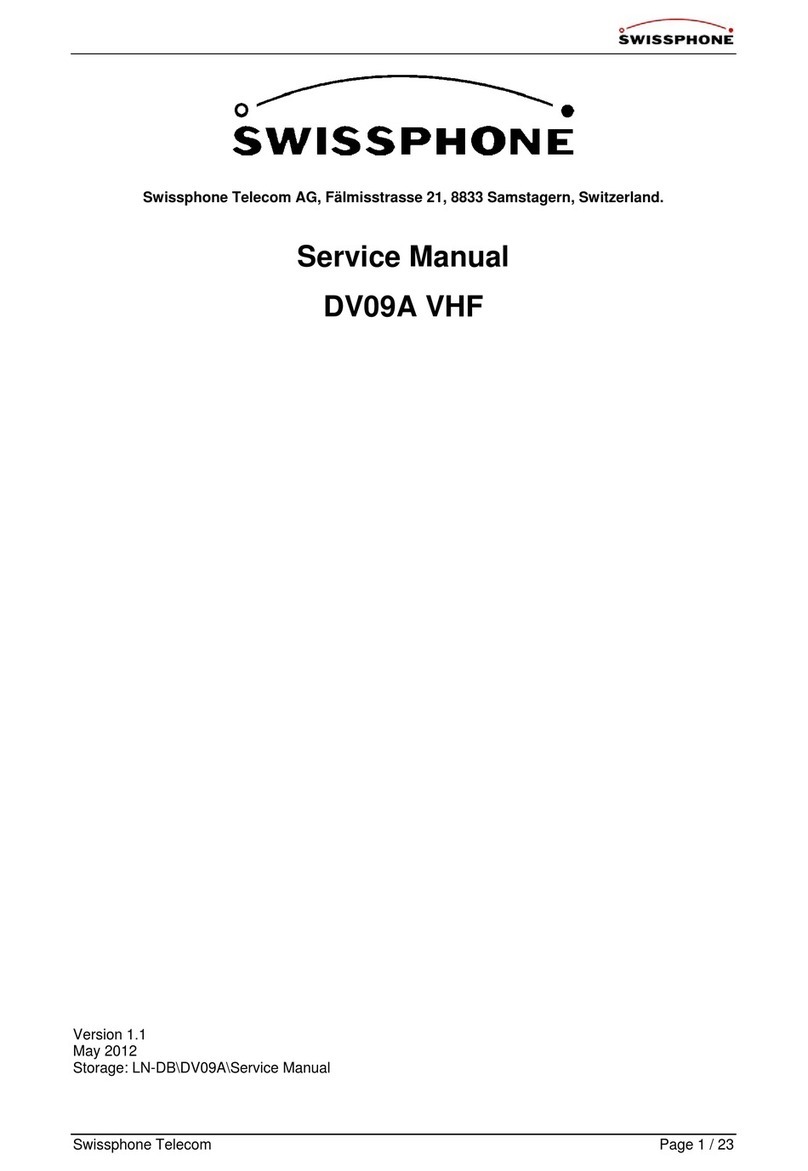 SwissPhone DV09A Service manual