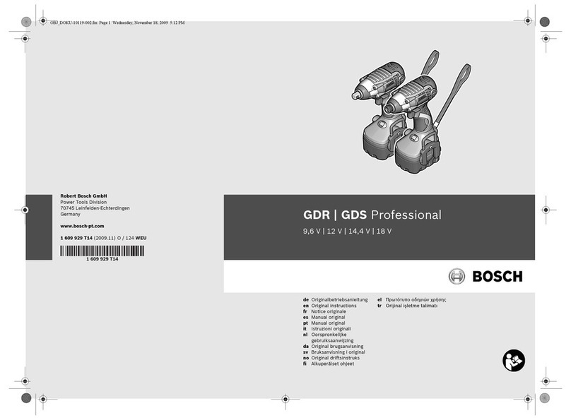 Bosch GDR 9,6 V User manual