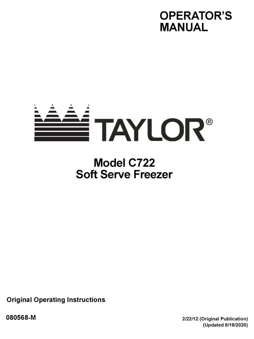 Taylor C722 User manual