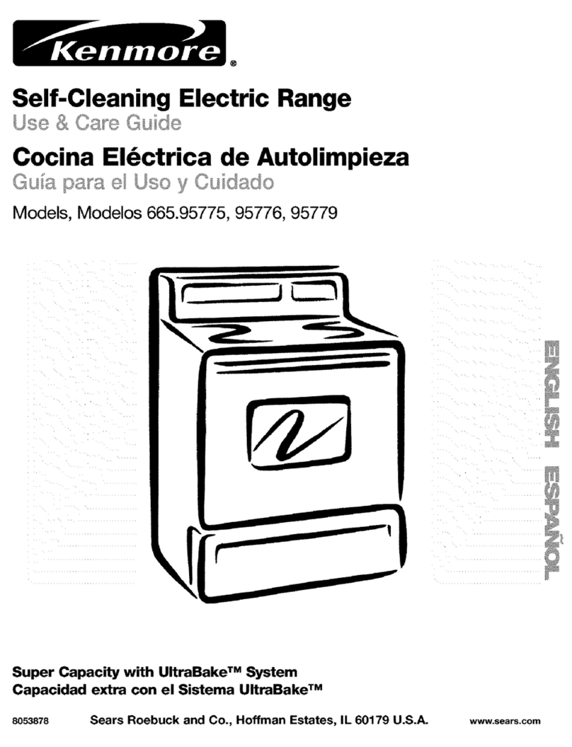 Sears Kenmore 665.95775 Use & care guide