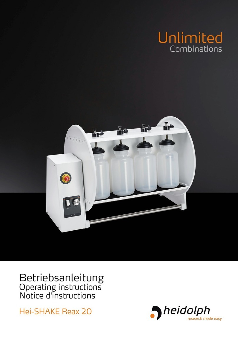 Heidolph Hei-SHAKE Reax 20 User manual