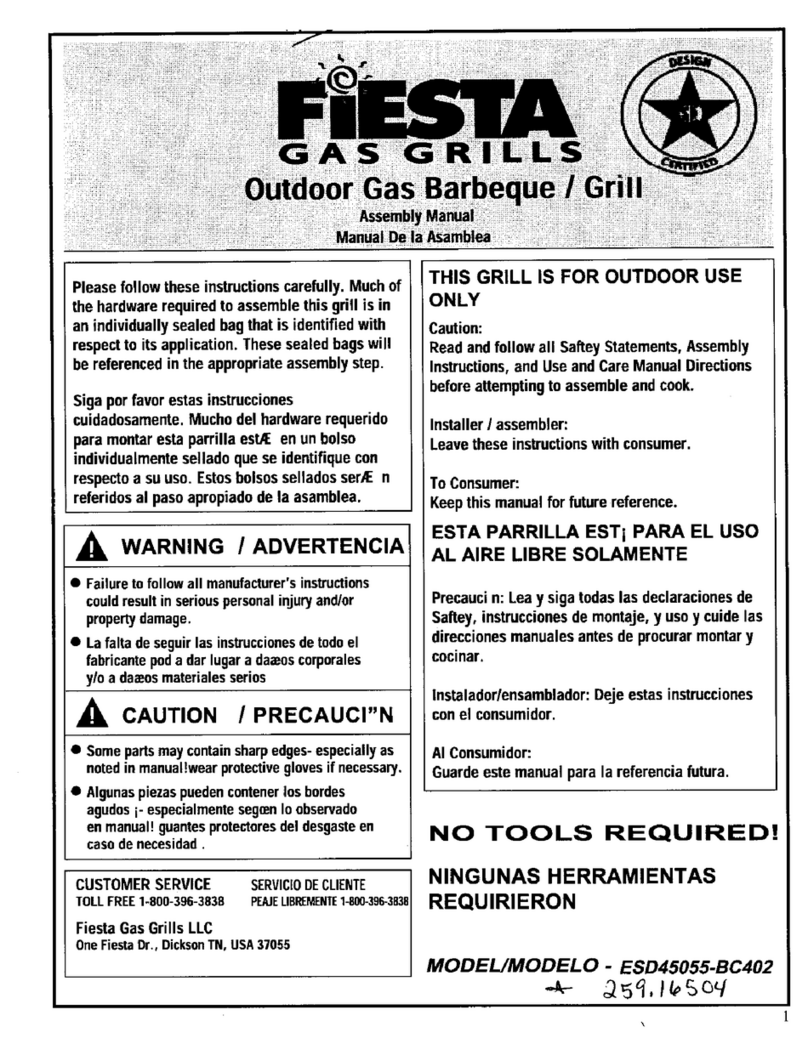 Fiesta ESD45055-BC402 Assembly manual
