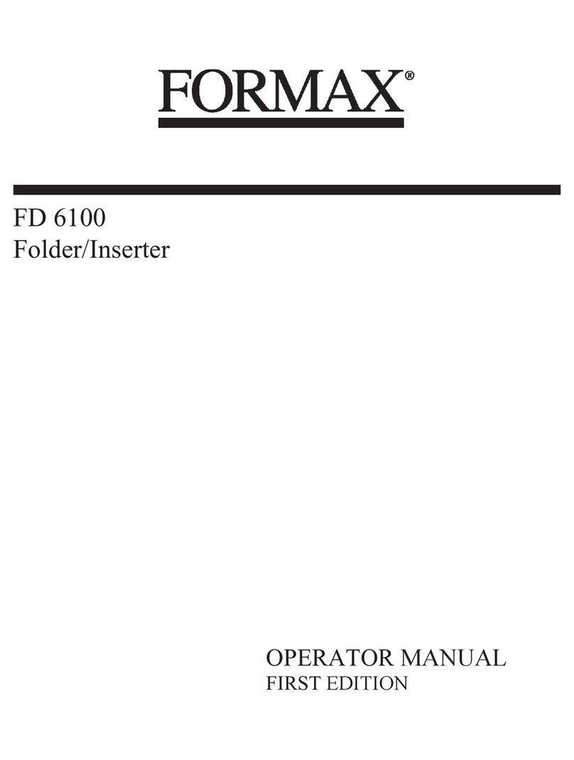 Formax FD 6100 Operator's manual