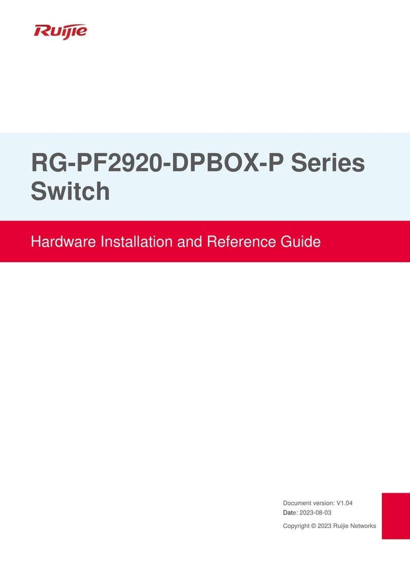 Ruijie RG-PF2920-DPBOX-P Series Installation and operating manual