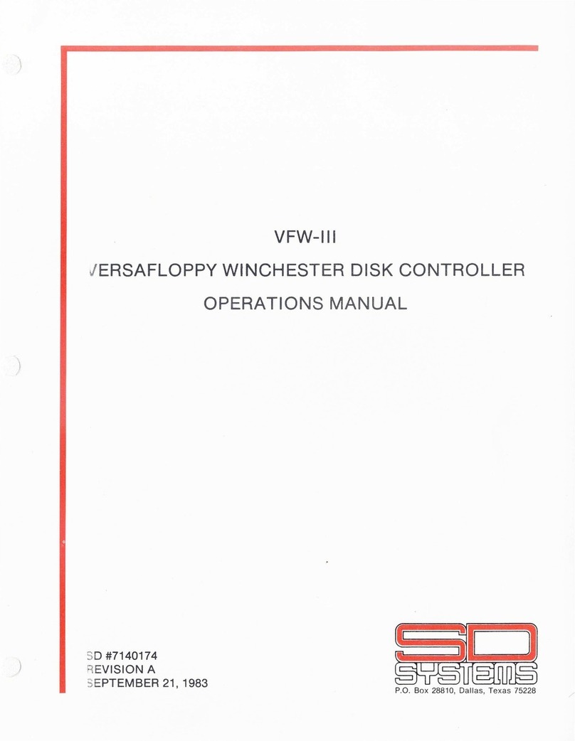 SD System VFW-III Operation manual