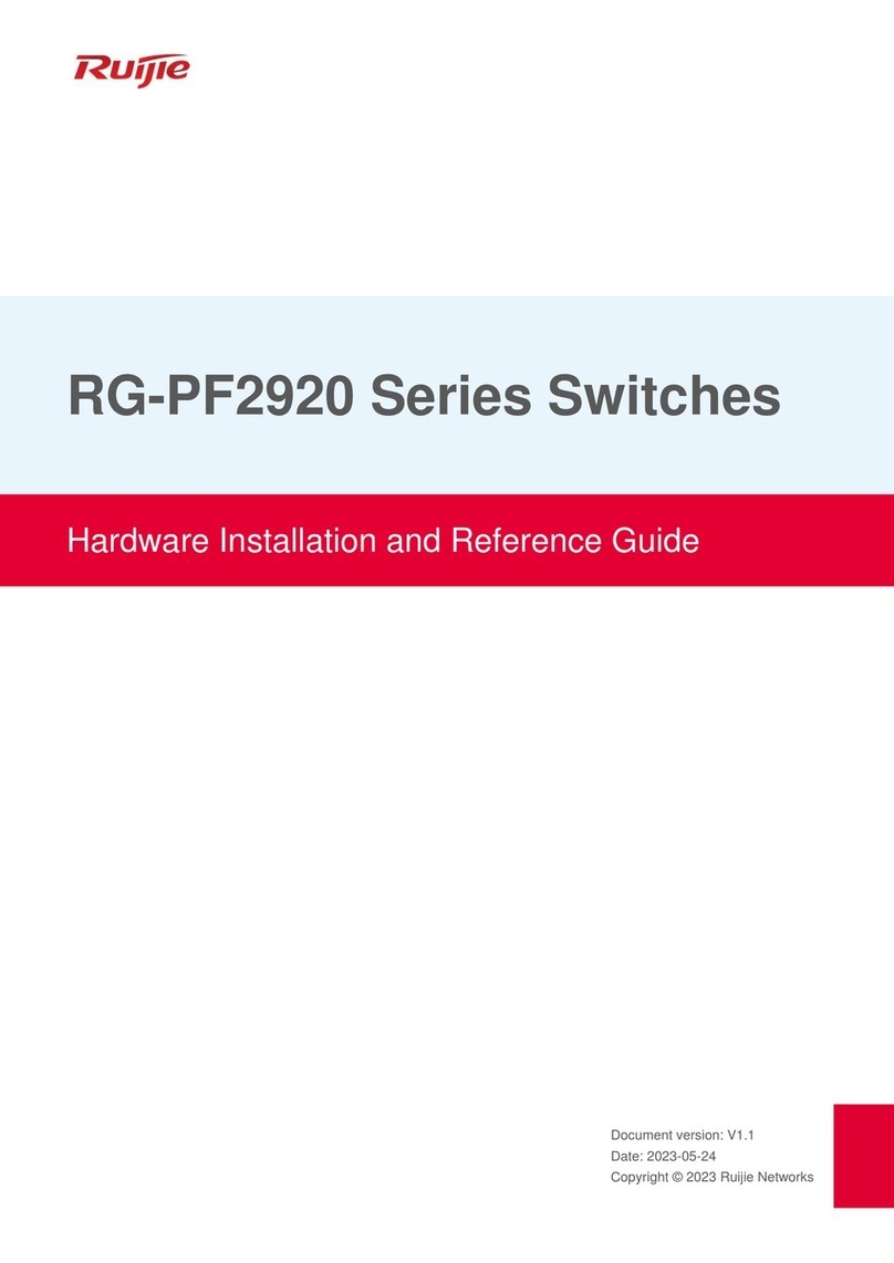 Ruijie RG-PF2920 Series Installation and operating manual Ruijie RG-PF2920 Series Installation and operating manual