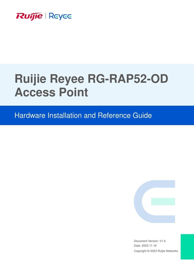 Ruijie Reyee RG-RAP52-OD Installation and operating manual Ruijie Reyee RG-RAP52-OD Installation and operating manual