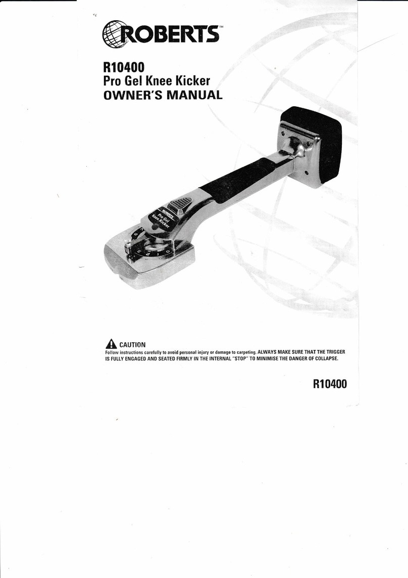 Roberts Pro Gel Knee Kicker User manual