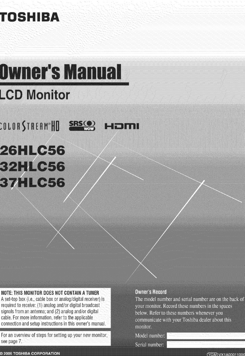 Toshiba 26HLC56 User manual