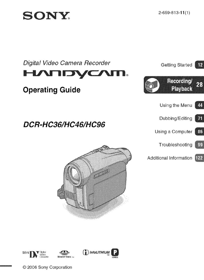 SON HANDYCAM DCR-HC36 operating guide