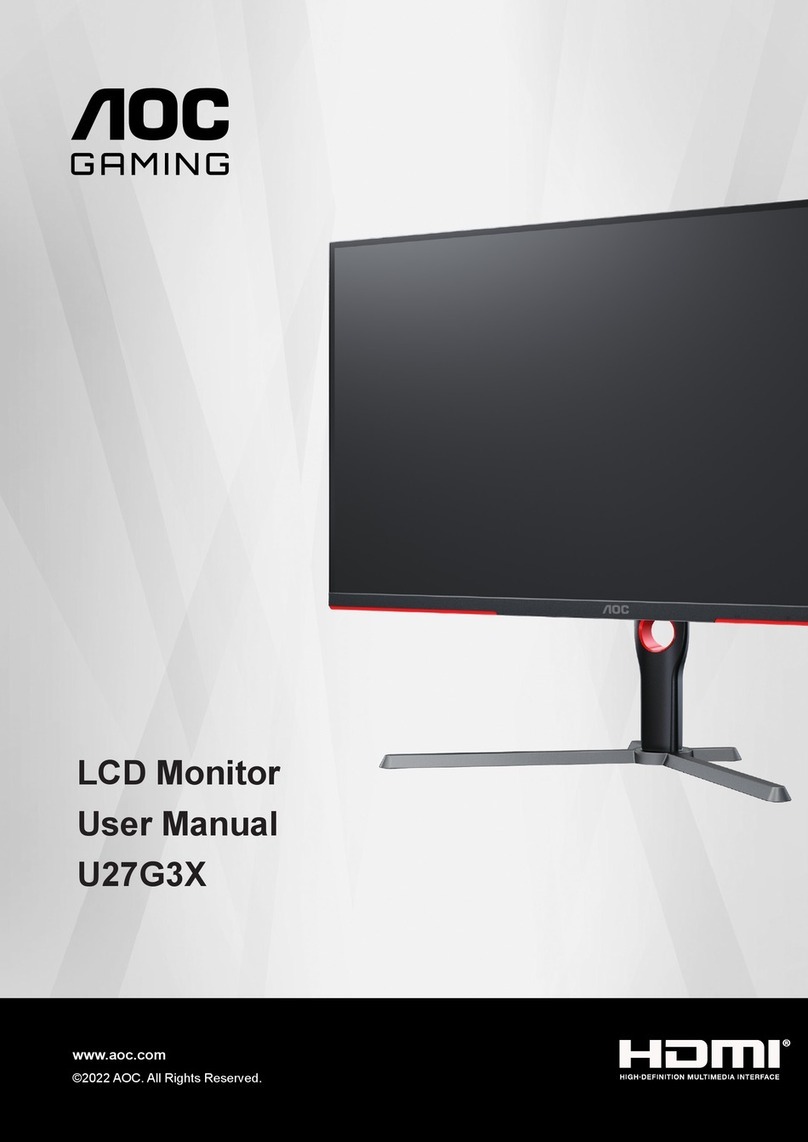 AOC GAMING U27G3X User manual