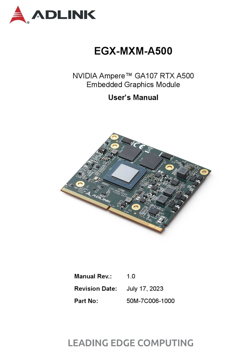 ADLINK Technology EGX-MXM-A500 User manual