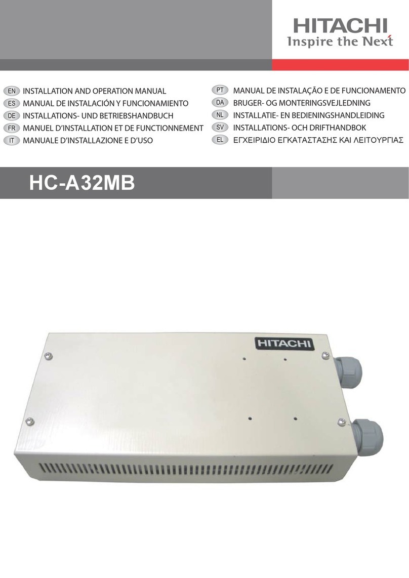 Hitachi HC-A32MB Installation and operation manual Hitachi HC-A32MB Installation and operation manual