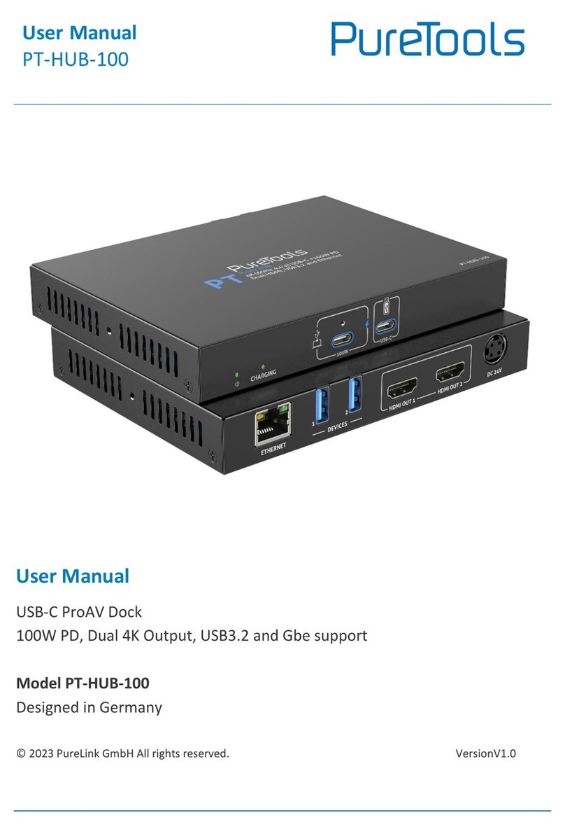 PureTools PT-HUB-100 User manual