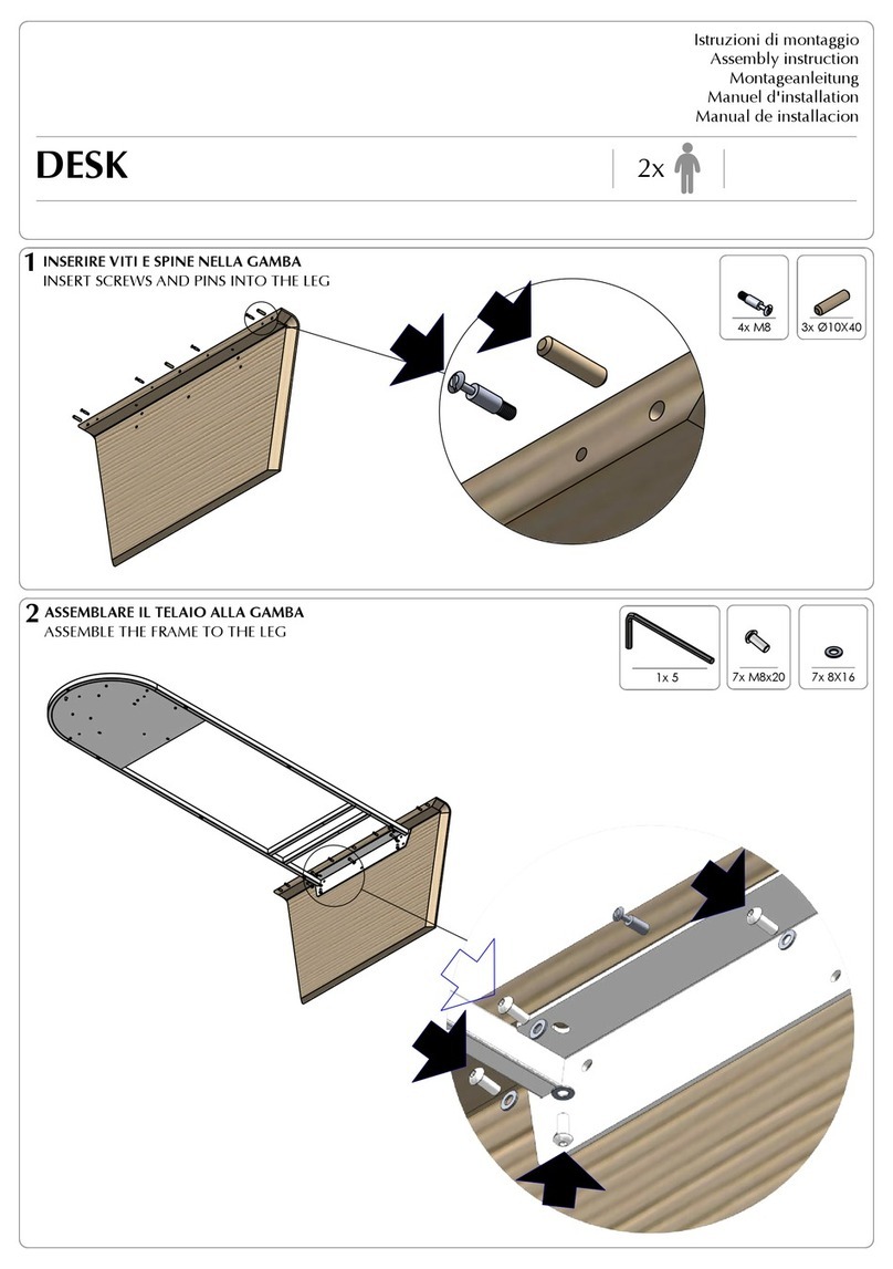 diotti TORQUAY DESK Assembly instruction diotti TORQUAY DESK Assembly instruction