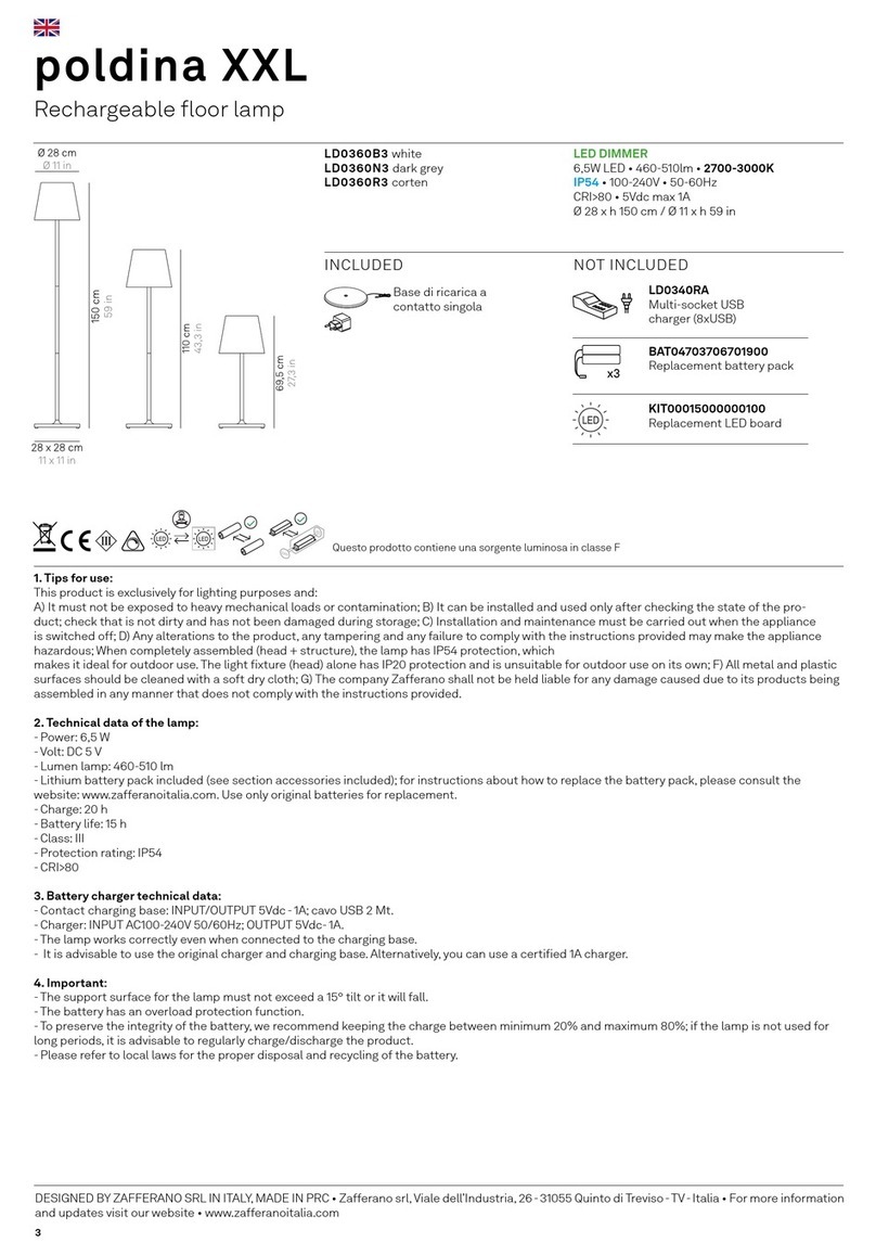 Zafferano poldina XXL User manual