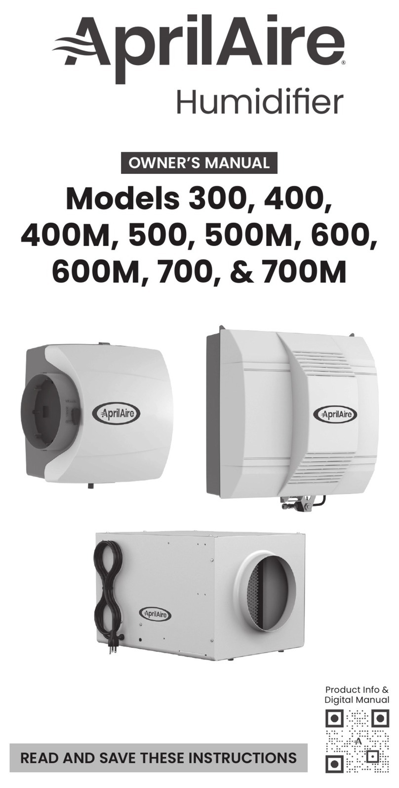 Aprilaire 300 User manual