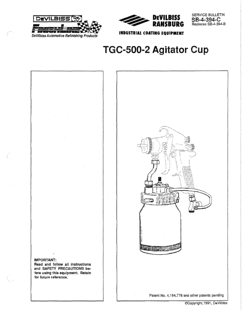 DeVilbiss FinishLine TGC-500-2 quick start guide DeVilbiss FinishLine TGC-500-2 quick start guide