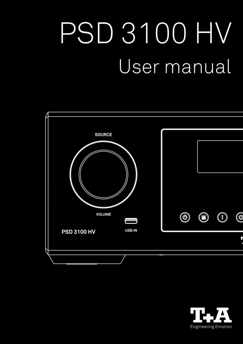 T+A PSD 3100 HV user manual