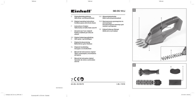 EINHELL GE-CG 18 Li User manual