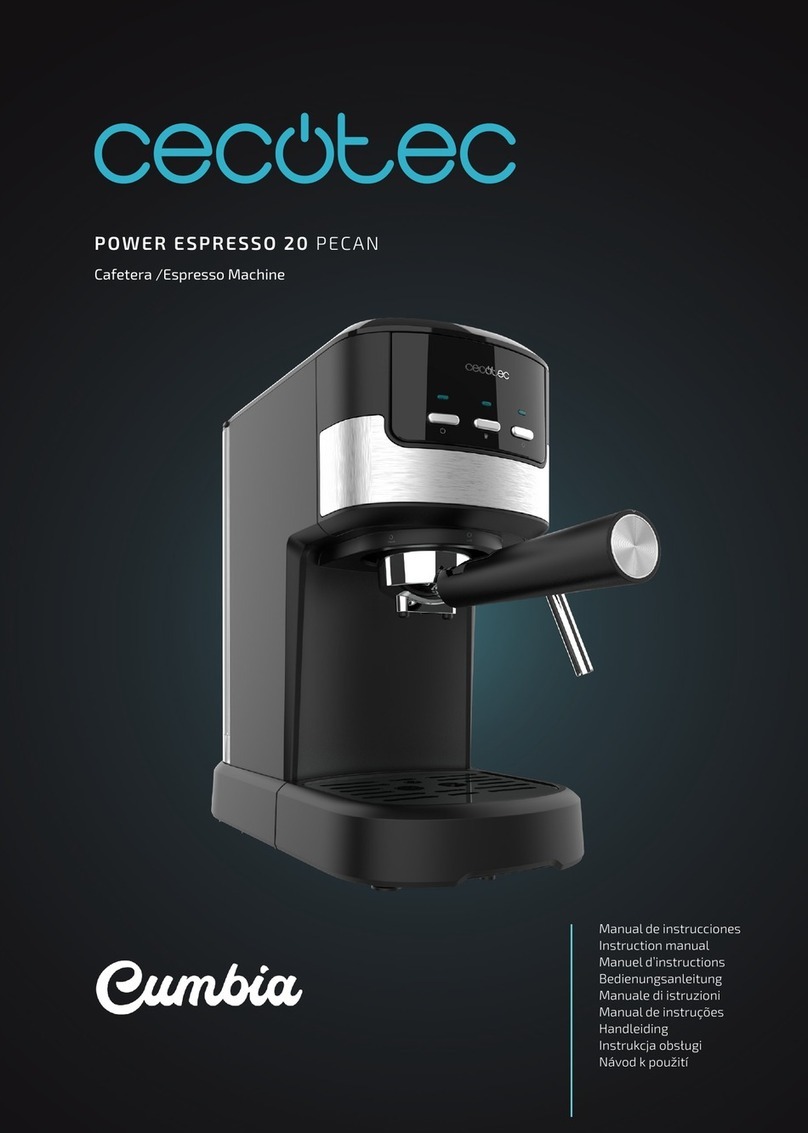 cecotec Combia Power Espresso 20 Pecan instruction manual