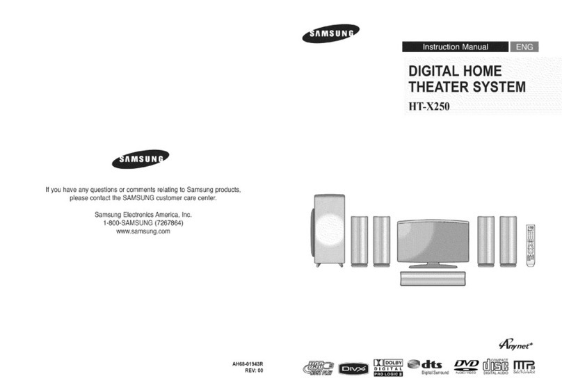 Samsung HT-X250 User manual