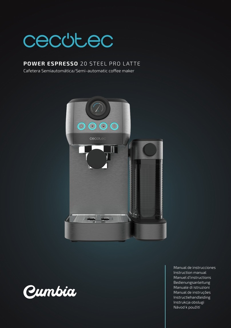 cecotec Power Espresso 20 Steel Pro Latte instruction manual cecotec Power Espresso 20 Steel Pro Latte instruction manual