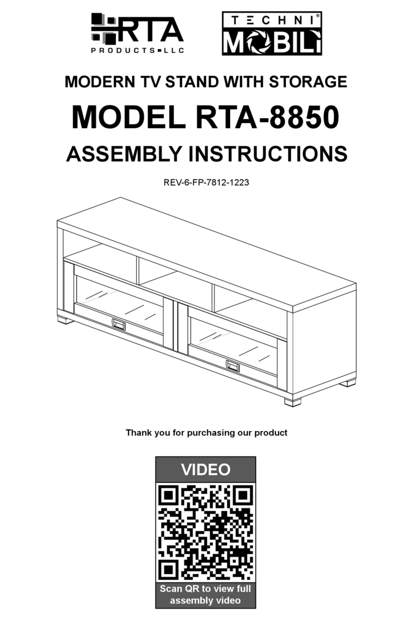 RTA Products TECHNI MOBILI RTA-8850 User manual RTA Products TECHNI MOBILI RTA-8850 User manual