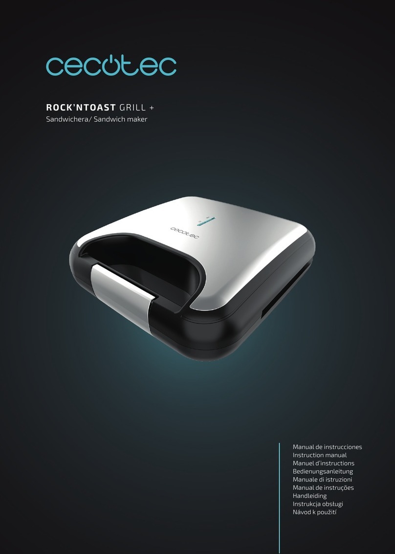 cecotec Rock'nToast Grill + instruction manual