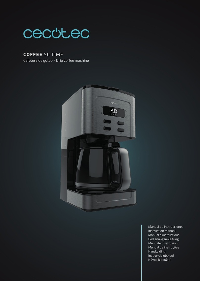 cecotec Coffee 56 Time instruction manual