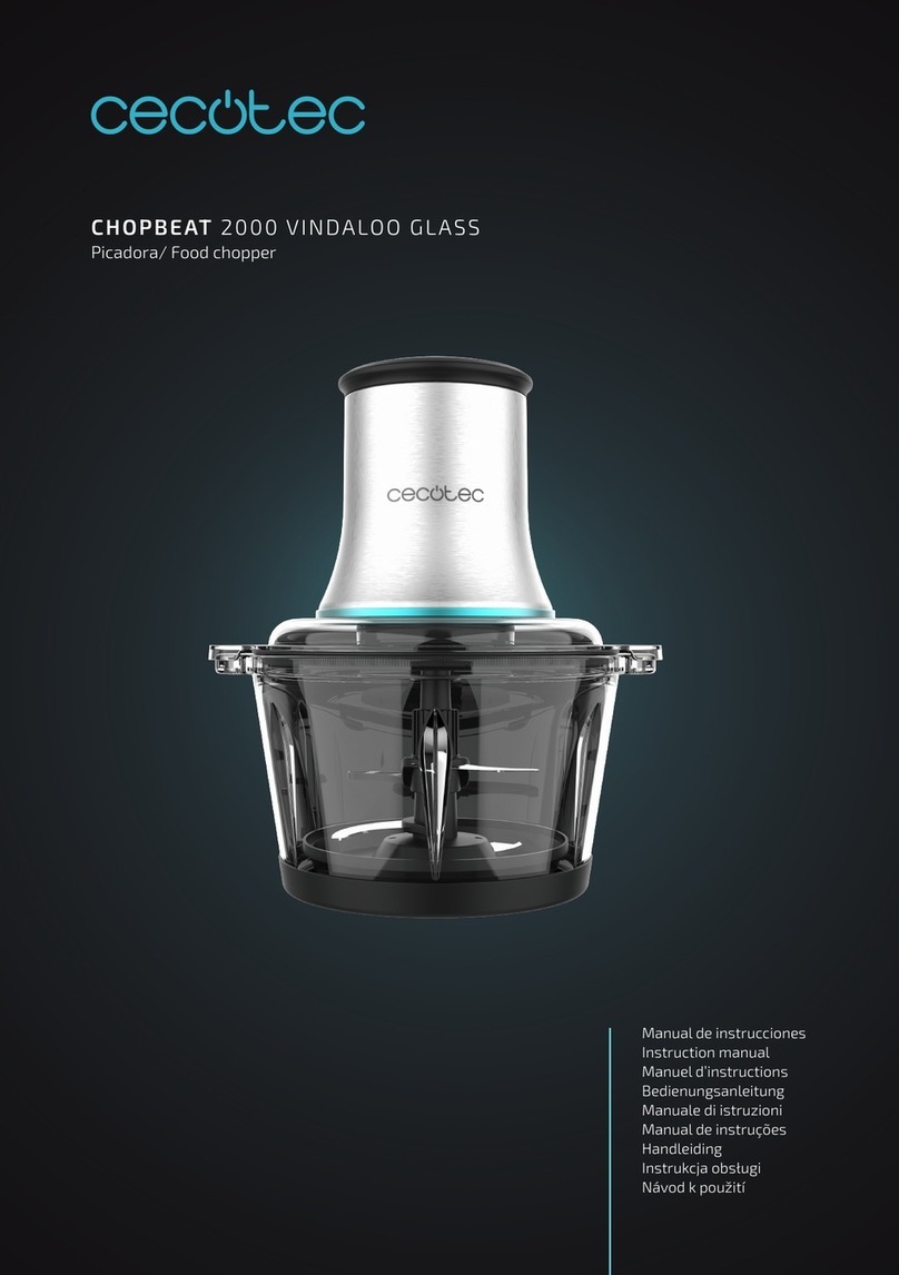cecotec ChopBeat 2000 Vindaloo instruction manual