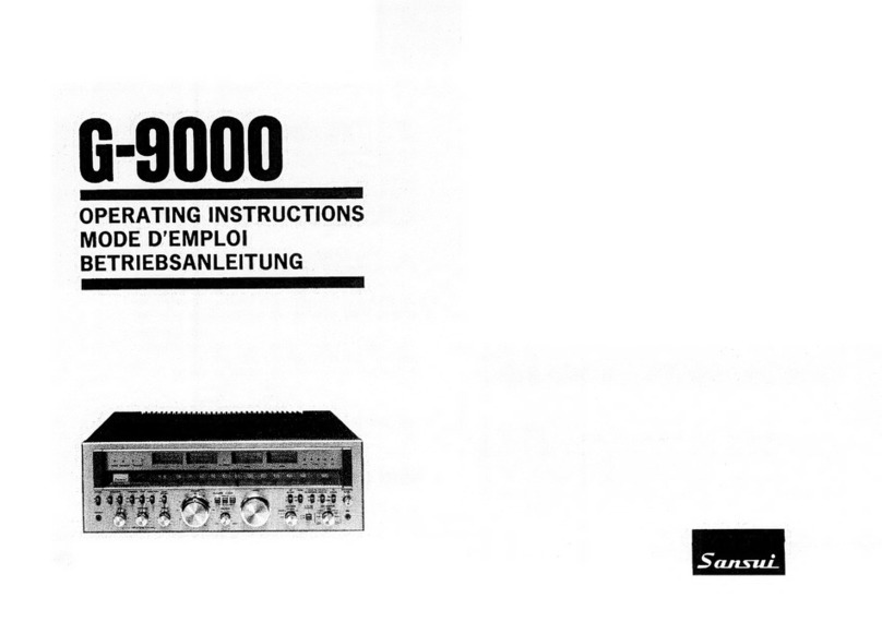Sansui G-9000 User manual