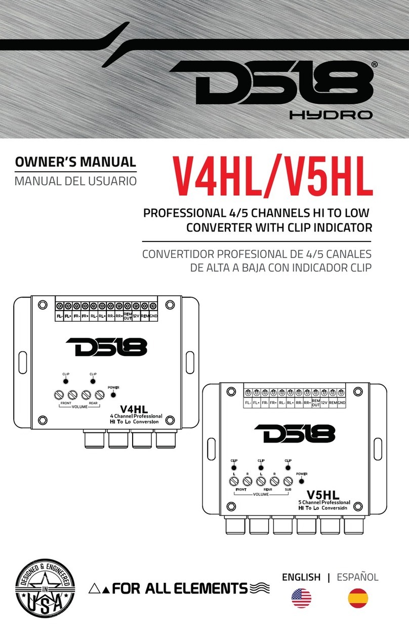 DS18 Hydro V4HL owner's manual