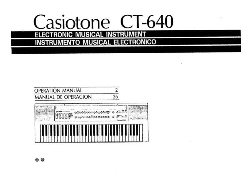 Casio CT-640 User manual