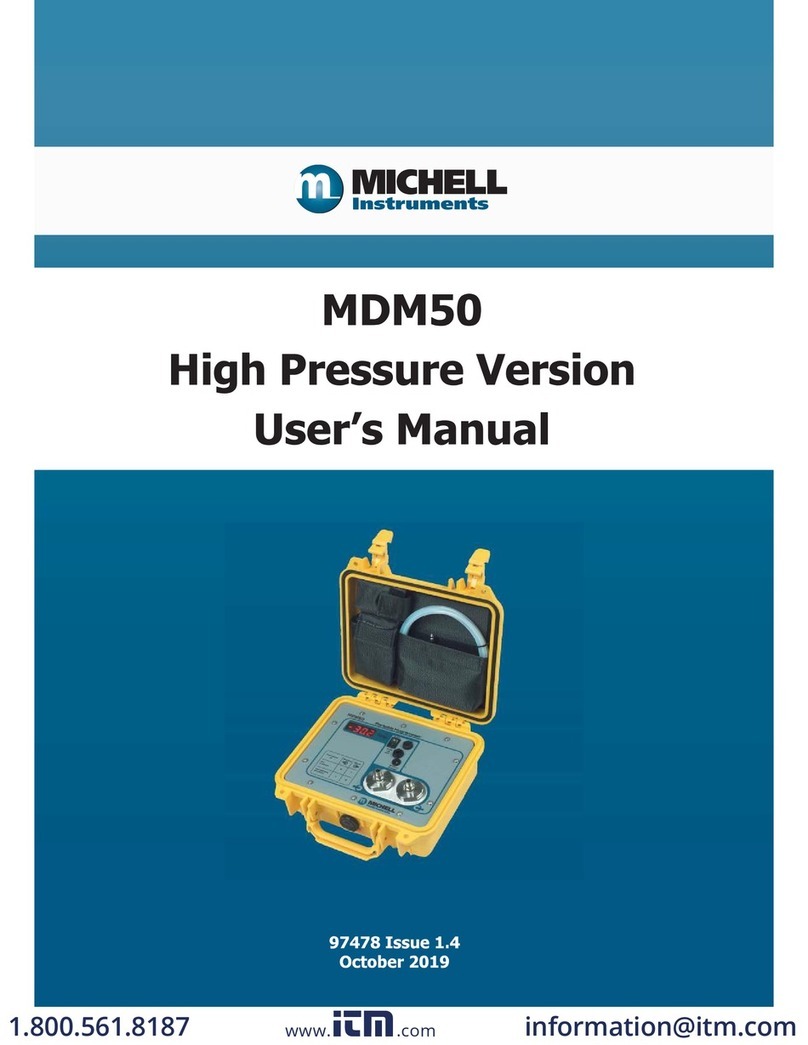 Michell Instruments MDM50 user manual