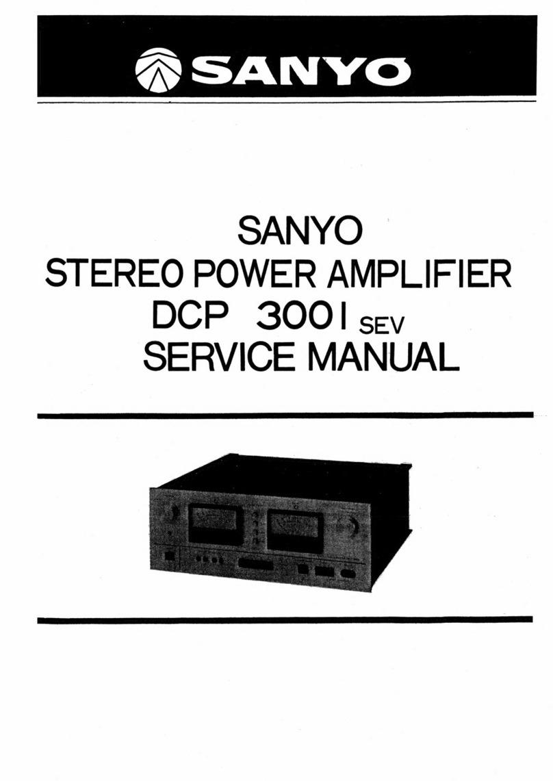 Sanyo DCP3001SEV Service manual