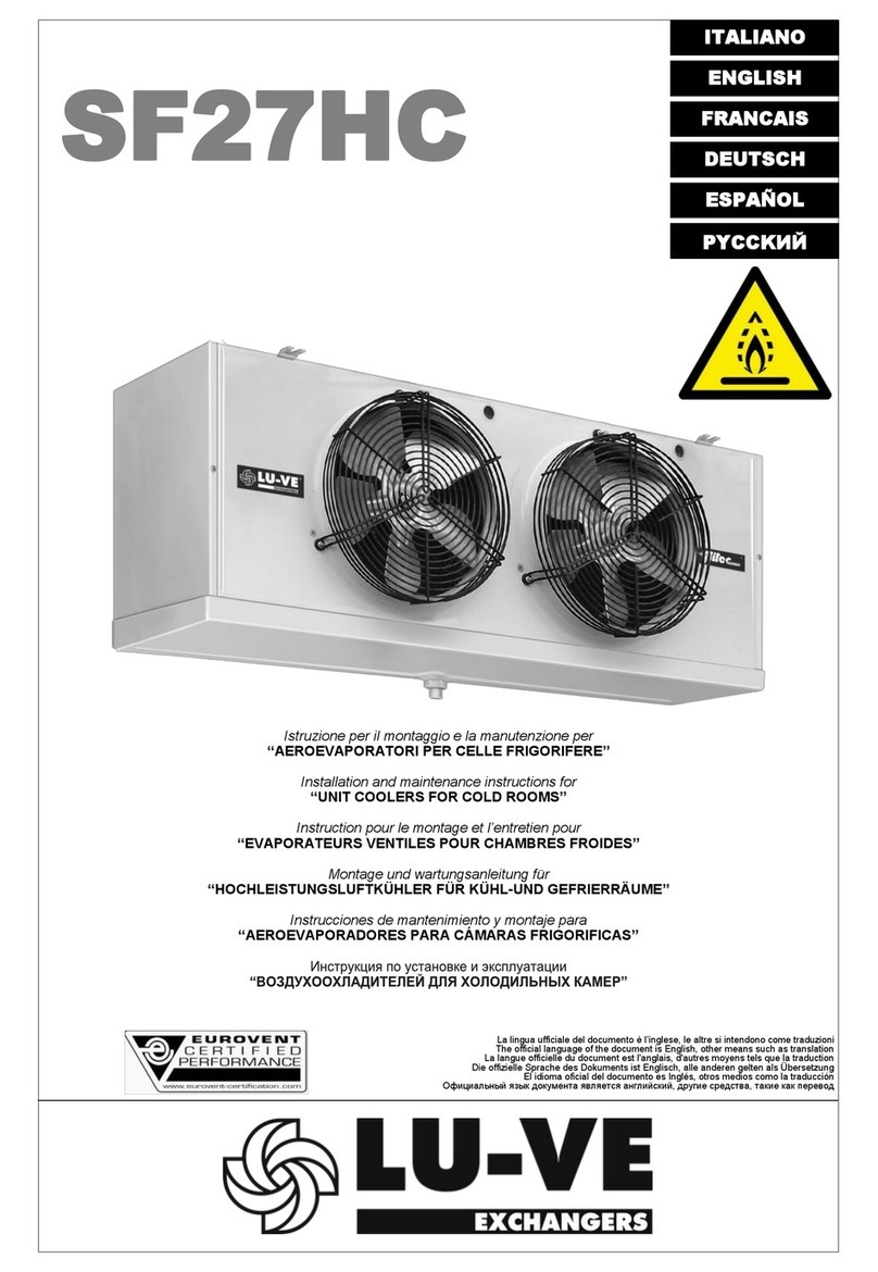 LU-VE SF27HC User manual