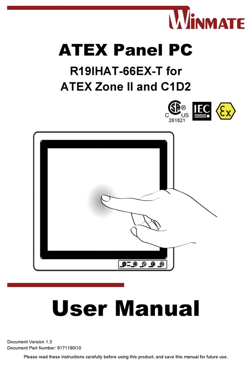 Winmate ATEX R19IHAT-66EX-T User manual Winmate ATEX R19IHAT-66EX-T User manual