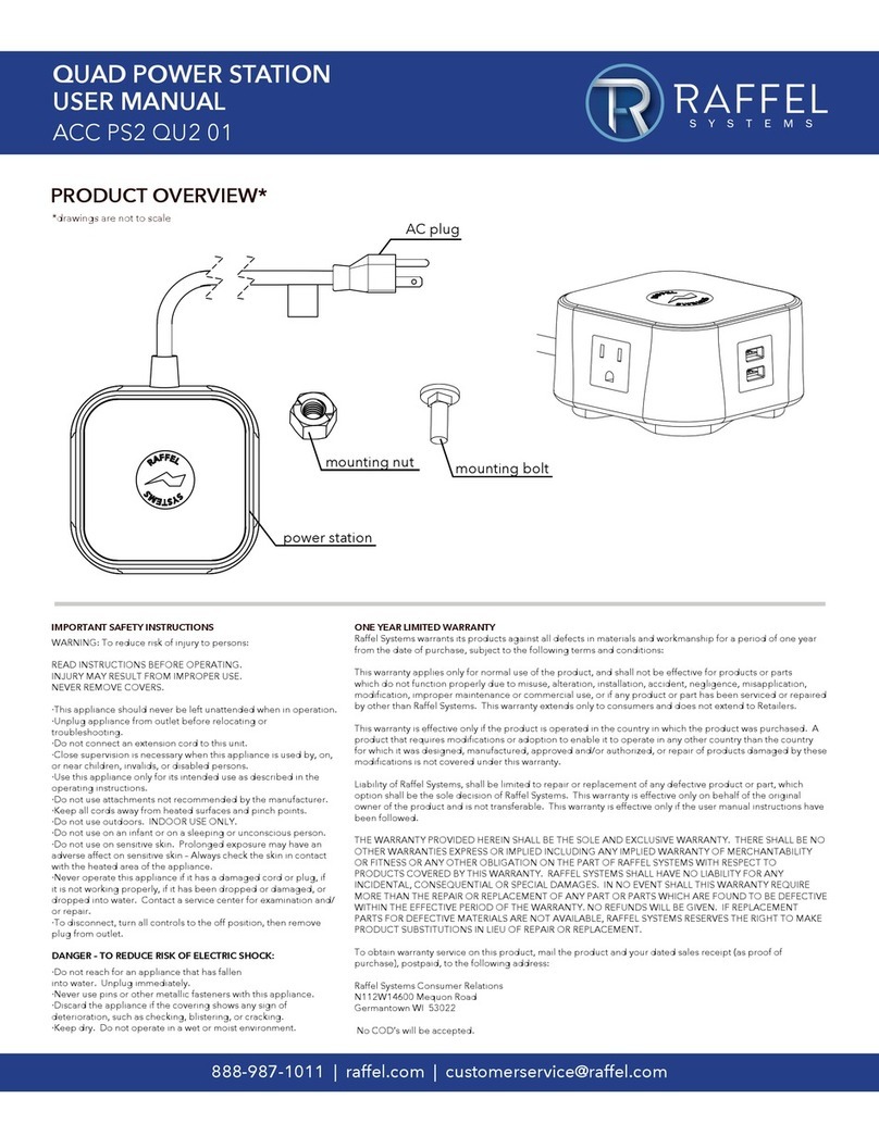 RAFFEL SYSTEMS ACC PS2 QU2 01 user manual