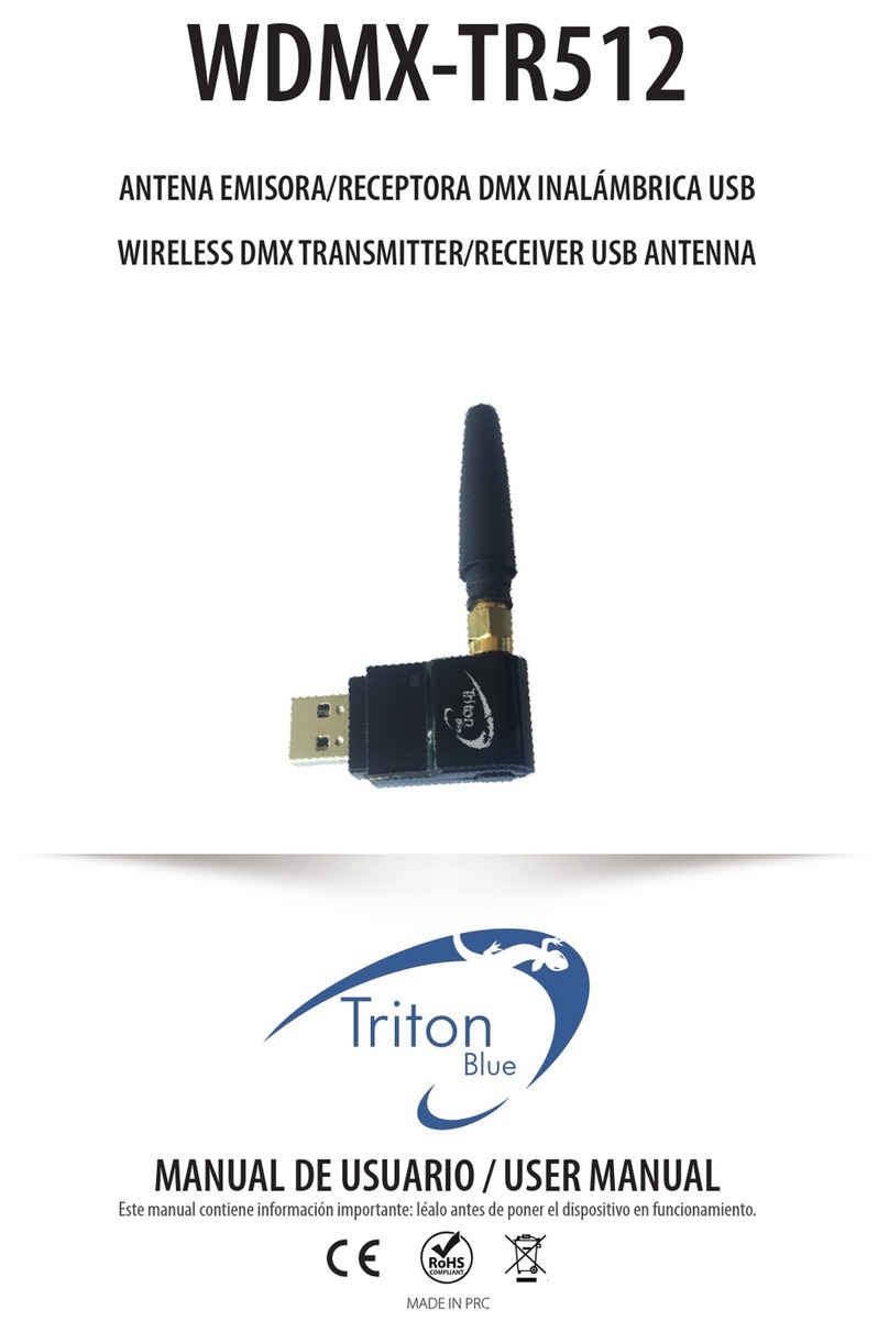 Triton Blue WDMX-TR512 user manual