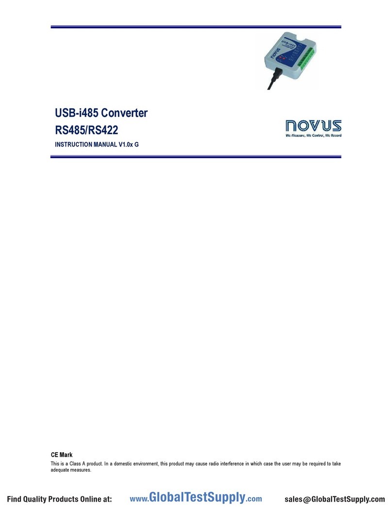 Novus USB-i485 instruction manual
