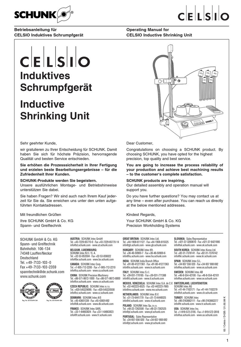SCHUNK CELSIO User manual