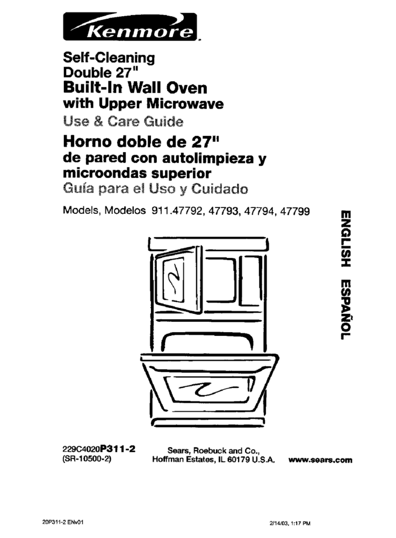Kenmore 911.47792 Use & care guide