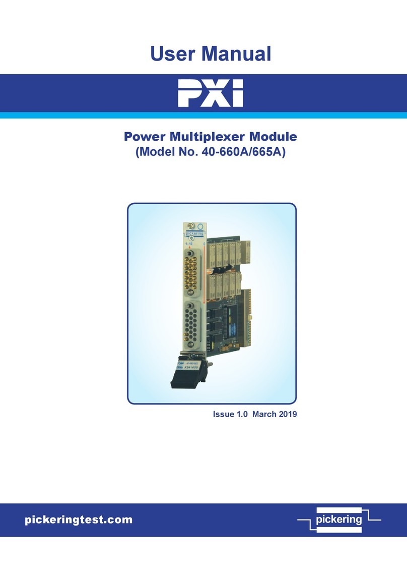 Pickering PXi 40-660A User manual Pickering PXi 40-660A User manual