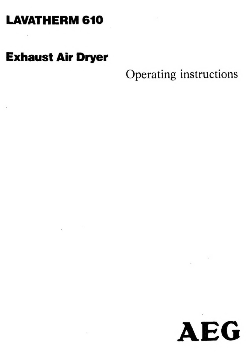 AEG Lavatherm 610 operating instructions