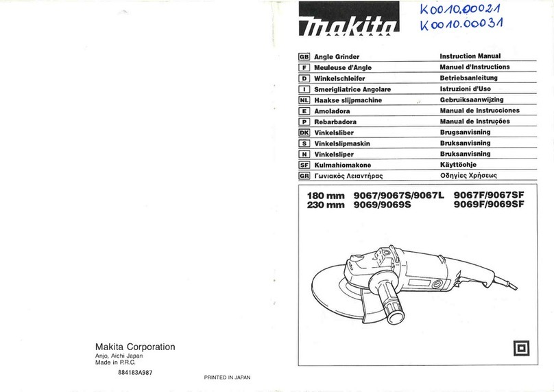 Makita 9067 instruction manual