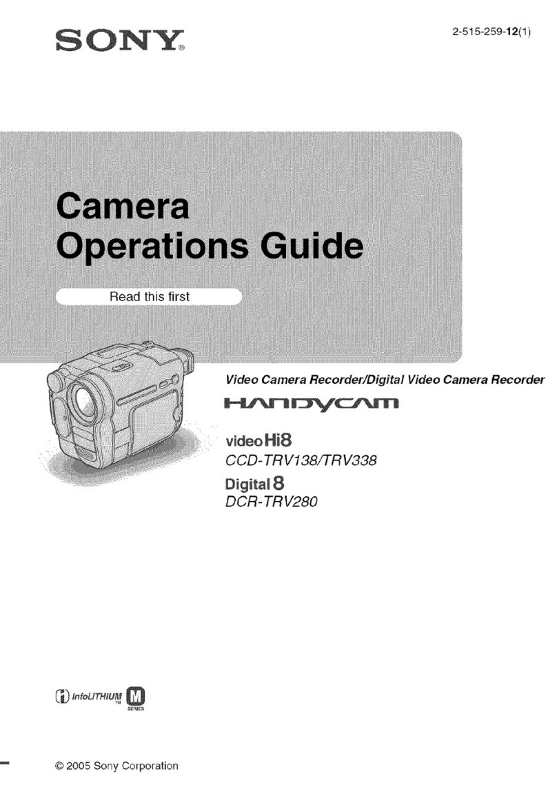 Sony HANDYCAM video Hi8 CCD-TRV138 Operation guide