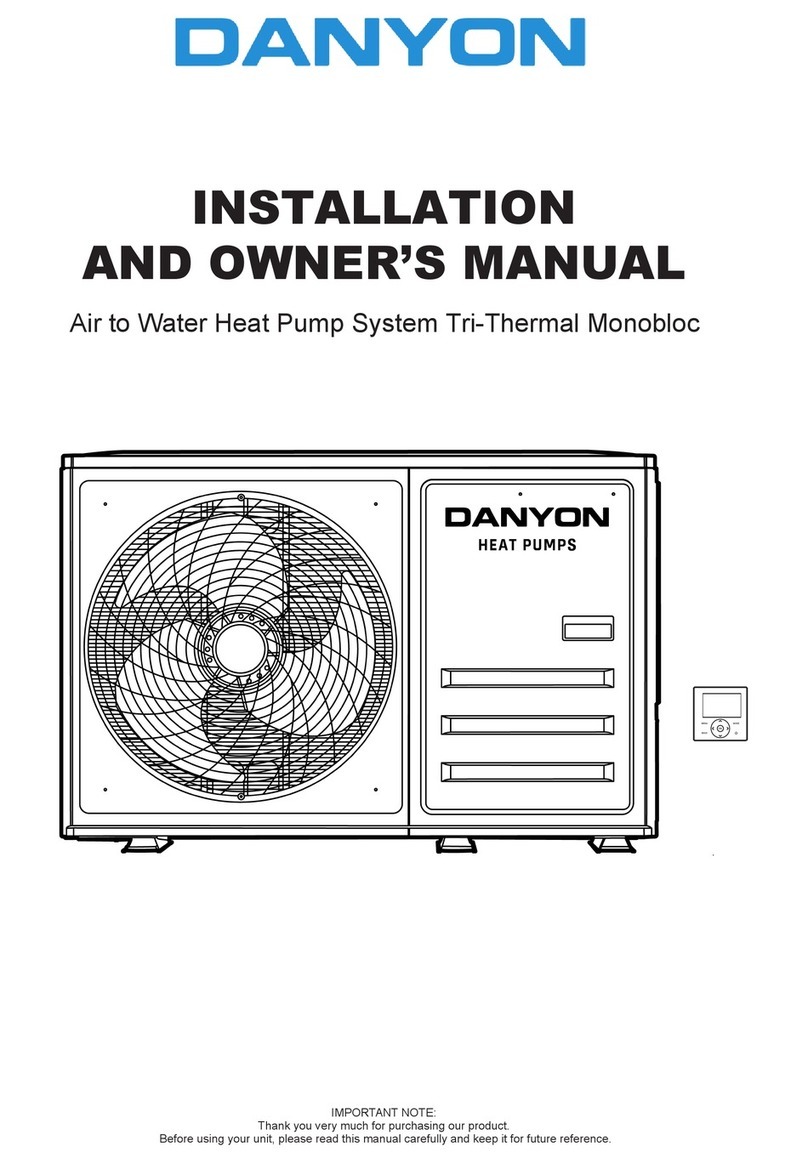 Danyon DA-HP-16-230 Installation and owner's manual