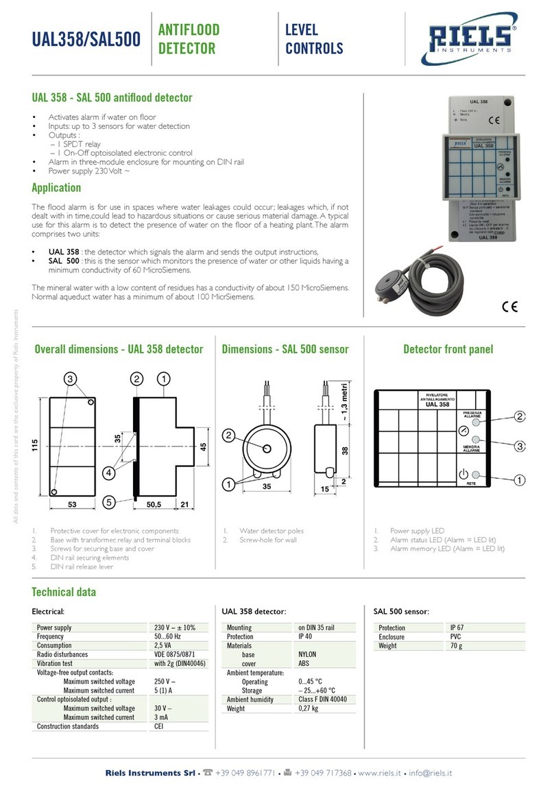 Riels UAL358 User manual